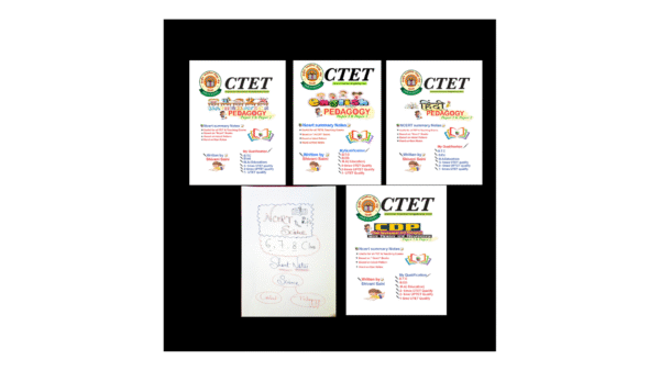 English, Hindi Pedagogy, Science, Math's CDP Hand Written Notes (Combo)