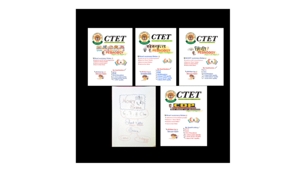 CTET Paper 2 CDP, Hindi Pedagogy, Sanskrit, Science, Math's Notes (Combo)