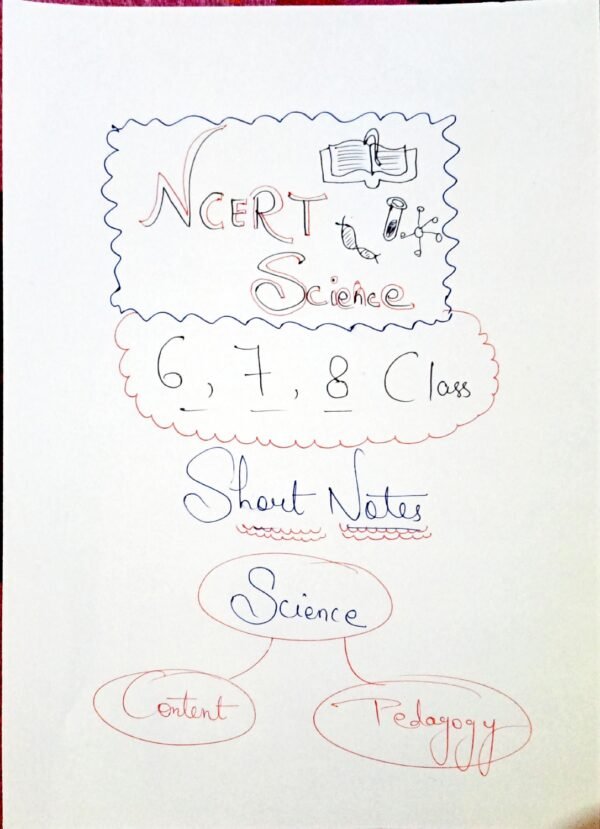 CTET/ UPTET/ UTET Ncert 6th , 7th , 8th, Science pedagogy Hand Written Notes