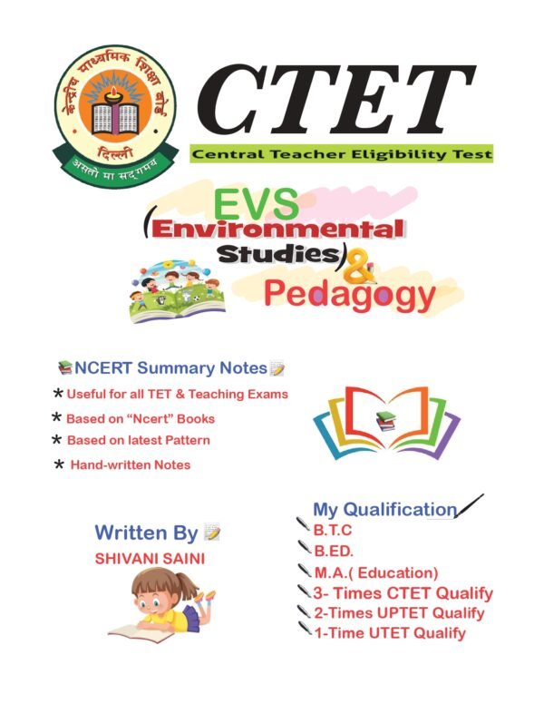CTET Paper-1 EVS NCERT Hand-written notes